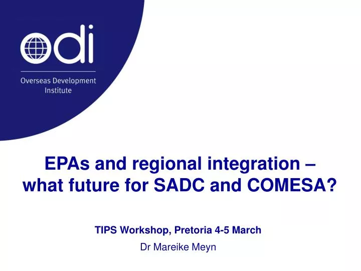 epas and regional integration what future for sadc and comesa
