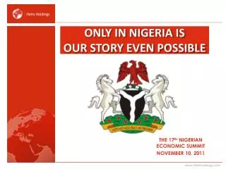 ONLY IN NIGERIA IS OUR STORY even POSSIBLE