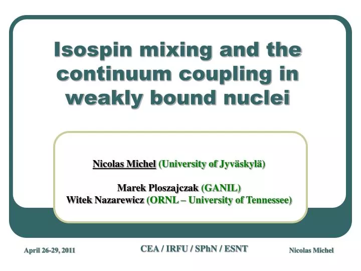 isospin mixing and the continuum coupling in weakly bound nuclei