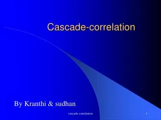 Cascade-correlation
