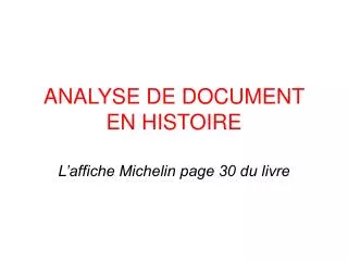 analyse de document en histoire