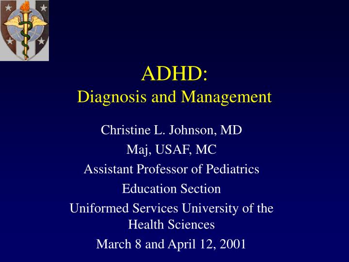 adhd diagnosis and management