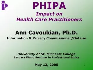 PHIPA Impact on Health Care Practitioners