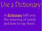 PPT - Parts of a Dictionary PowerPoint Presentation, free download - ID ...