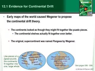 12.1 Evidence for Continental Drift