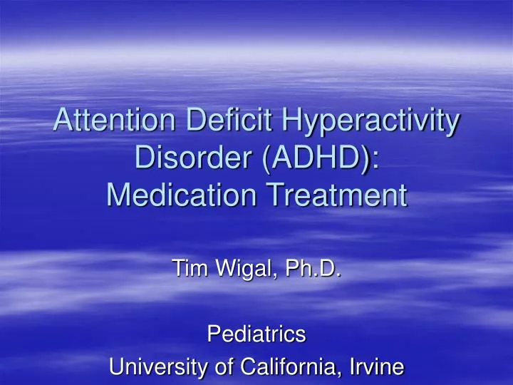 attention deficit hyperactivity disorder adhd medication treatment