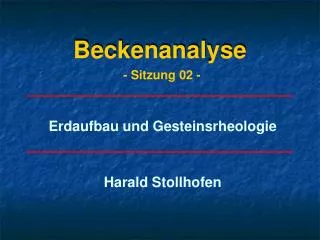 beckenanalyse