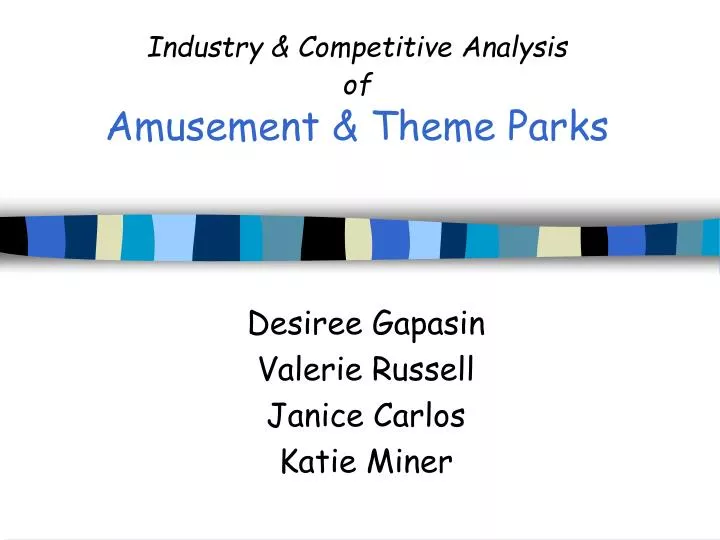 industry competitive analysis of amusement theme parks