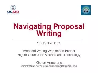 Navigating Proposal Writing