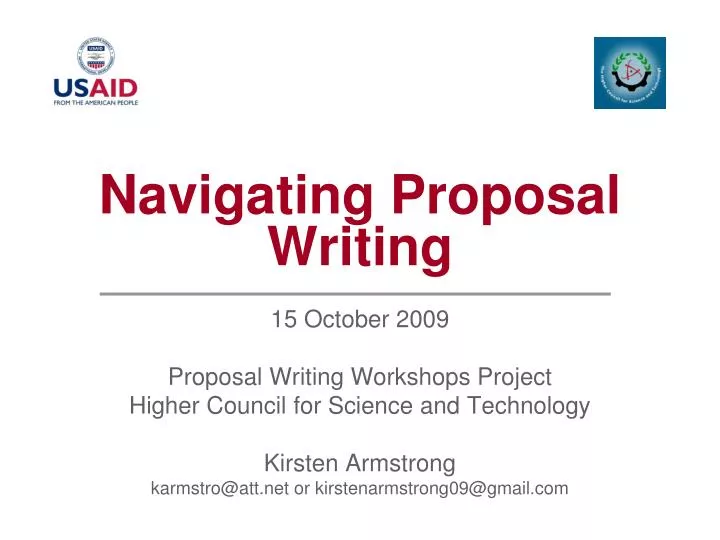 navigating proposal writing