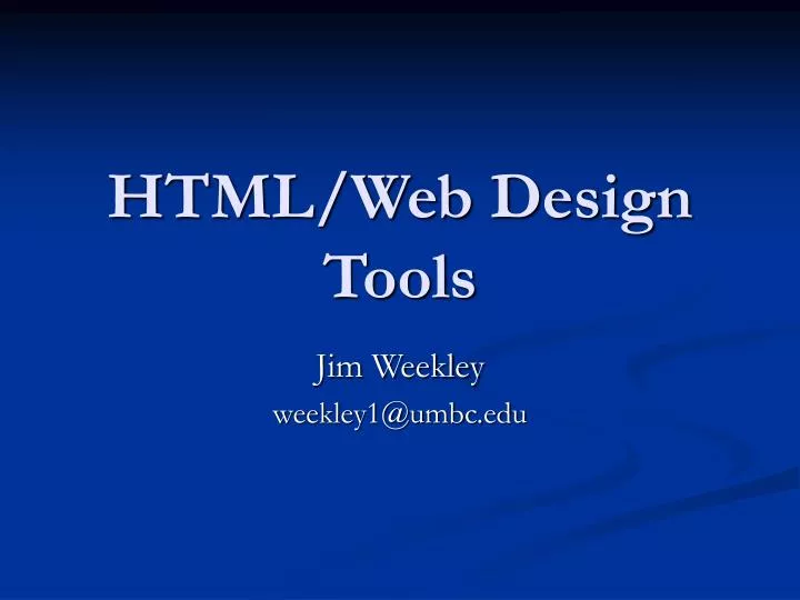 html web design tools