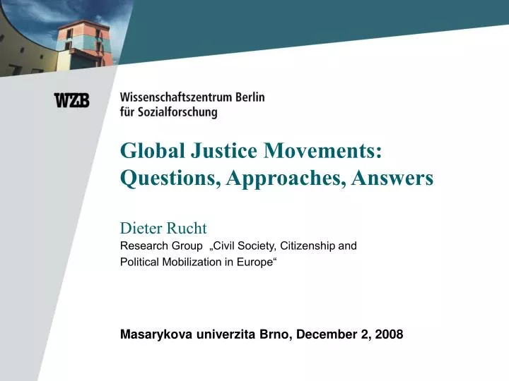 global justice movements questions approaches answers dieter rucht