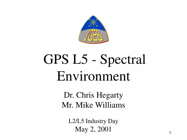 gps l5 spectral environment
