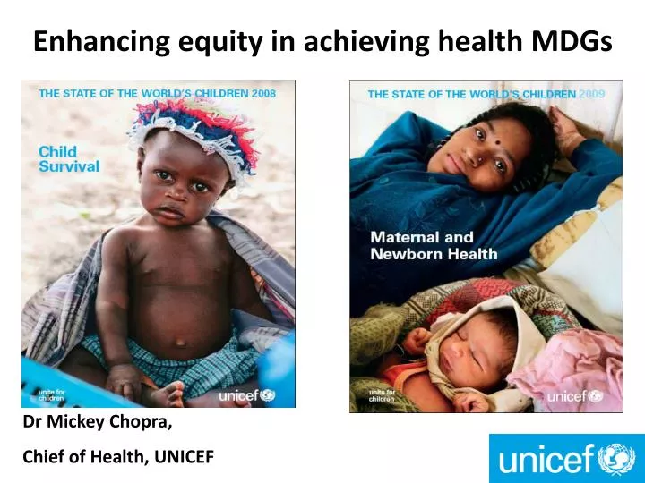 enhancing equity in achieving health mdgs