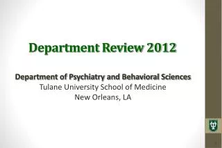 department review 2012