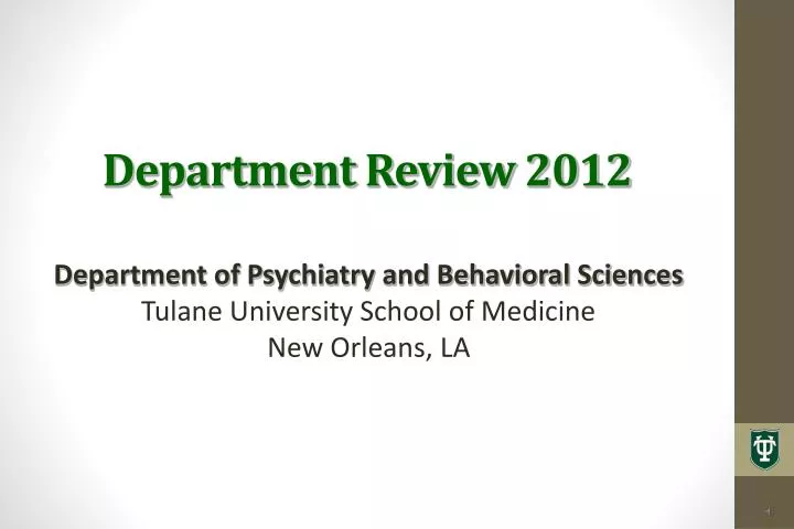 department review 2012
