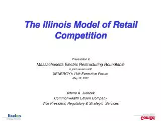 The Illinois Model of Retail Competition