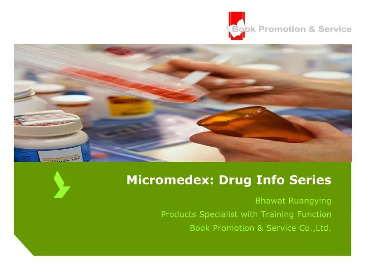 micromedex drug info series