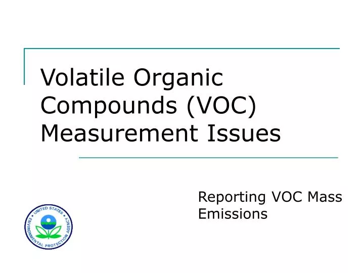 volatile organic compounds voc measurement issues