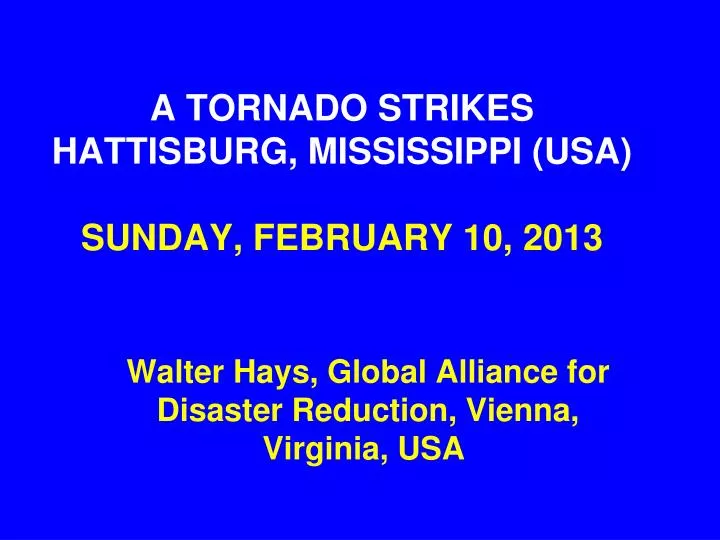 a tornado strikes hattisburg mississippi usa sunday february 10 2013