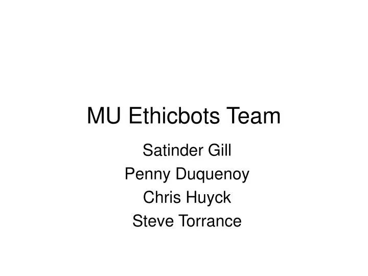 mu ethicbots team