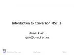 Transform Your Career with the Conversion MSc in IT at UCT - slide 1