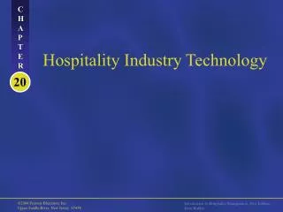 Hospitality Industry Technology