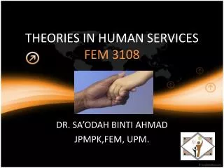 THEORIES IN HUMAN SERVICES FEM 3108