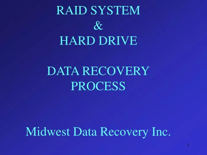 raid system hard drive data recovery process midwest data recovery inc