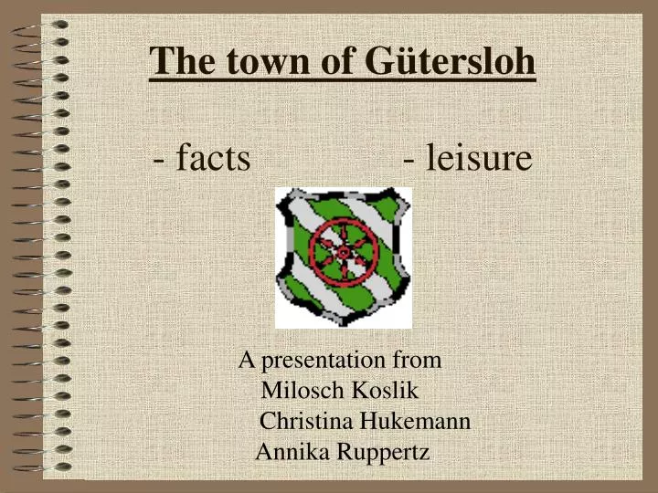 the town of g tersloh facts leisure