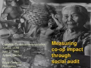 Measuring co-op impact through social audit