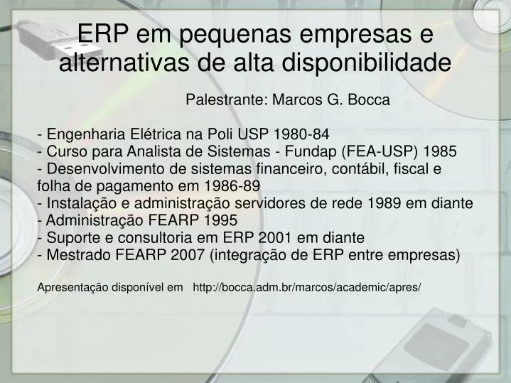 erp em pequenas empresas e alternativas de alta disponibilidade