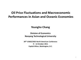 Oil Price Fluctuations and Macroeconomic Performances in Asian and Oceanic Economies