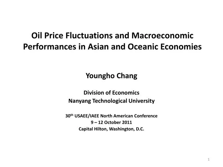 oil price fluctuations and macroeconomic performances in asian and oceanic economies