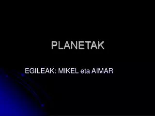 planetak