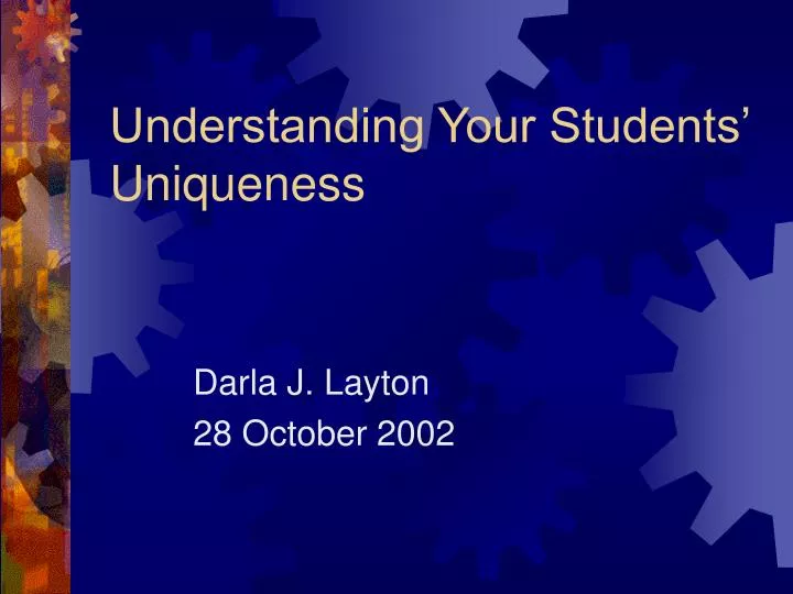 understanding your students uniqueness