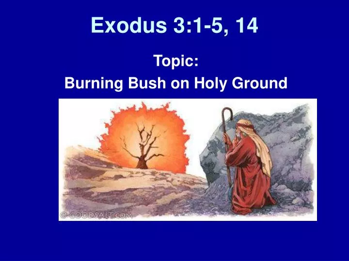 exodus 3 1 5 14
