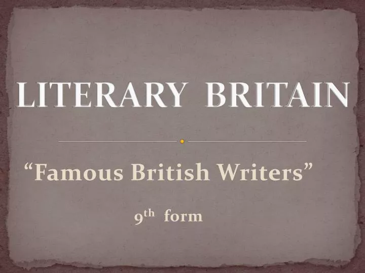 literary britain
