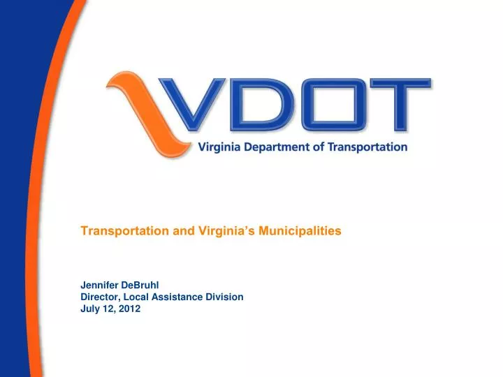 transportation and virginia s municipalities
