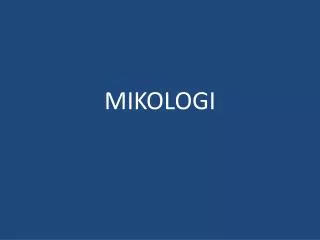 mikologi