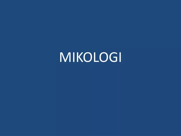 mikologi