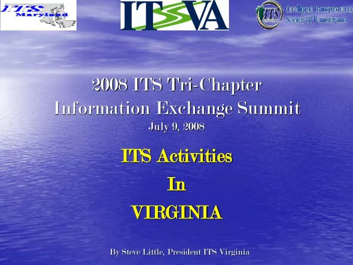 2008 its tri chapter information exchange summit july 9 2008