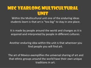 MEC Yearlong Multicultural Unit