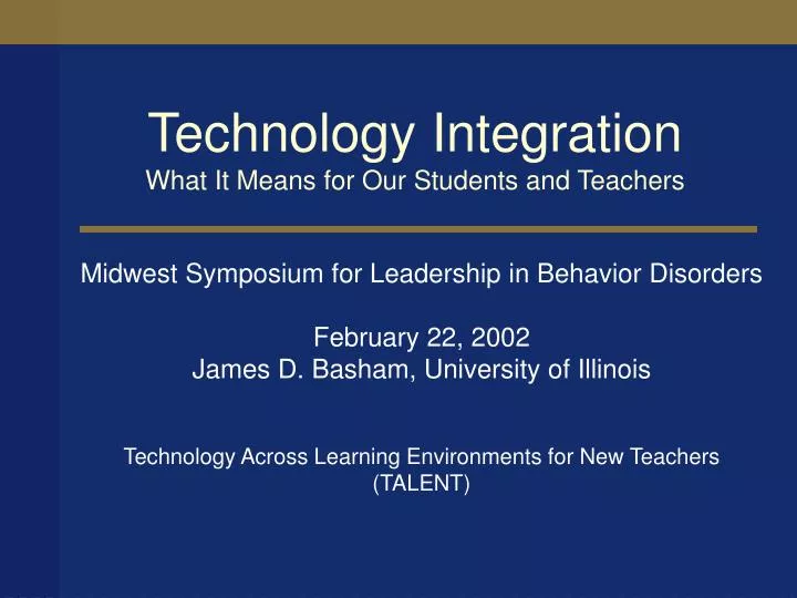 technology integration what it means for our students and teachers
