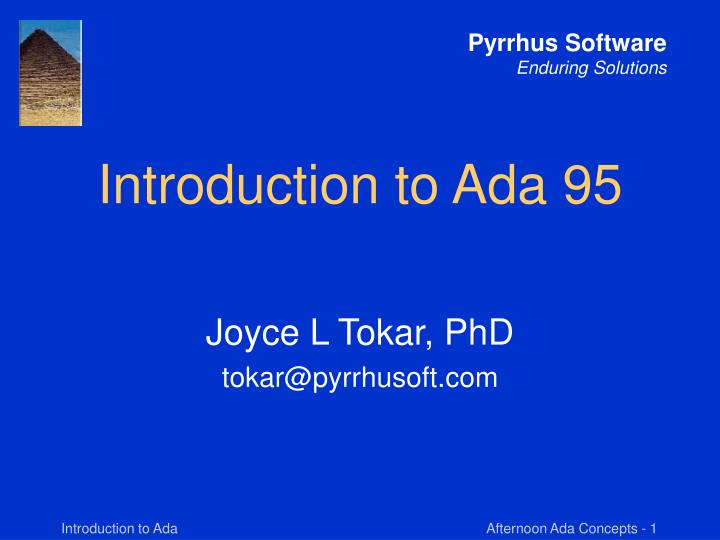 introduction to ada 95