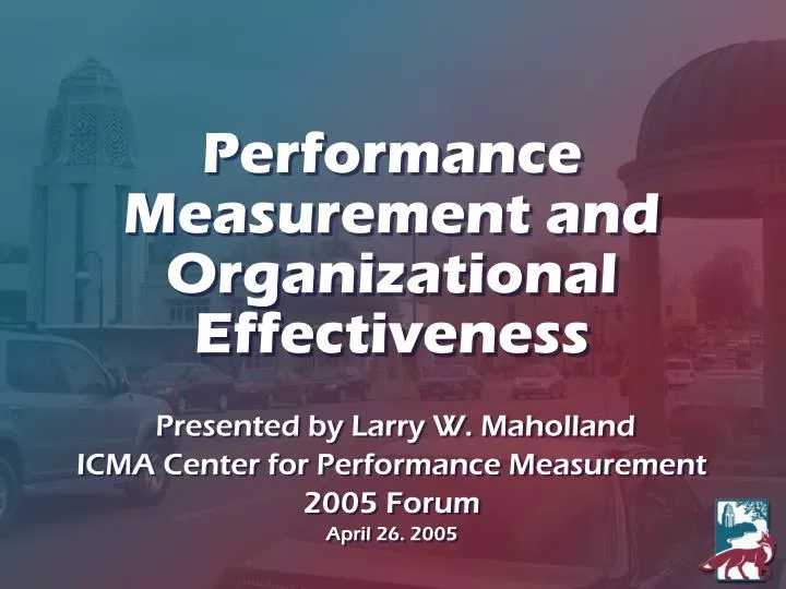 performance measurement and organizational effectiveness