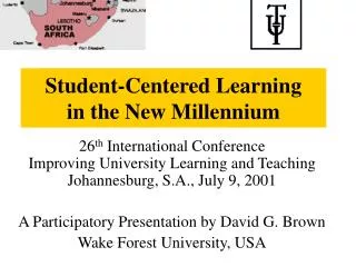 Student-Centered Learning in the New Millennium