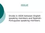 ISSUE - slide 1
