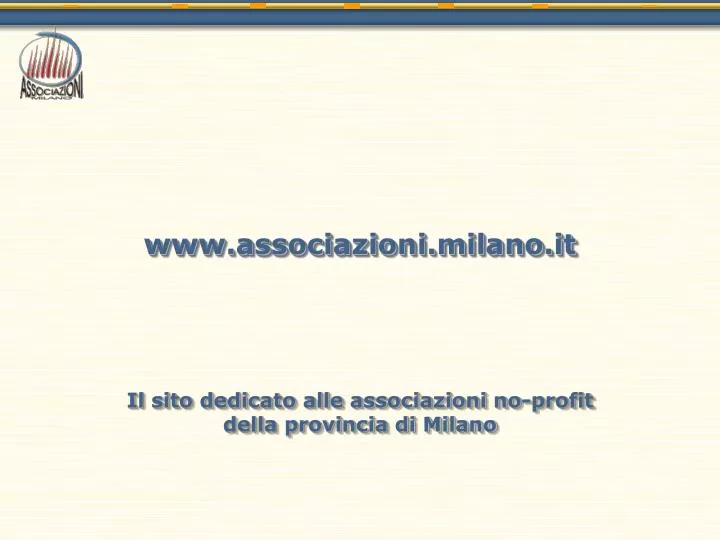 www associazioni milano it