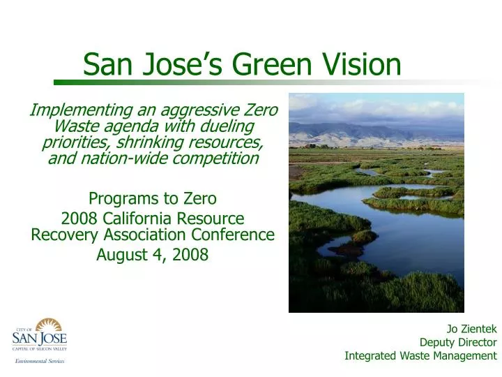 san jose s green vision